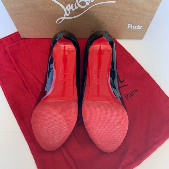 CHRISTIAN LOUBOUTIN • New Very Prive 120 Black - Picture 7 of 9